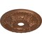 Ekena Millwork Granada Ceiling Medallion (Canopies up to 7 1/8"), 23 3/8"OD x 3 5/8"ID x 2 1/2"P, Polished Copper CM23GAPOS - alternate 4